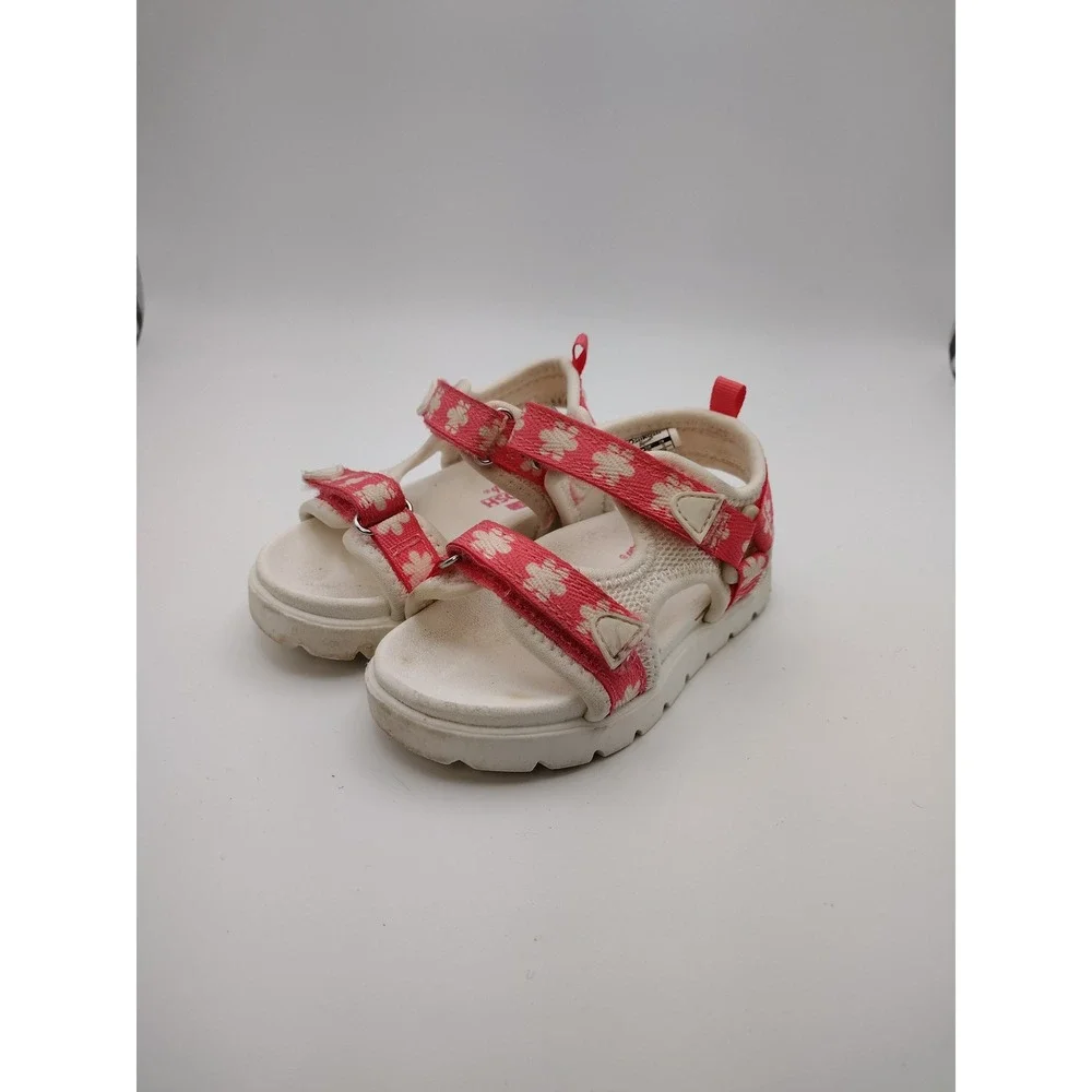 OshKosh Bgosh Meadow-G Girls Pink Floral Washable Sandals Size 6M